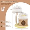 Costway 33" Cat Tree Indoor Cat Tower with Condo Sisal Scratching Post Washable Top Nest - 3 of 4