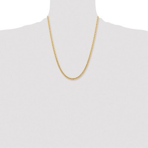 Chisel Stainless Steel Polished Yellow IP-plated 4mm 22" Curb Chain Necklace - 1 of 4