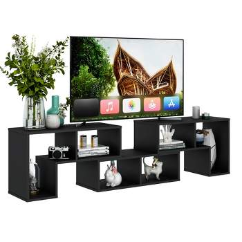 Costway 3 Pcs TV Stand for TV's up To 65'' Console Entertainment Center Bookcase Shelves