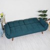 Sapphtopaz 75" Velvet Couch for Living Room, Adjustable Backrest Loveseat Sofa, Soft Upholstered Wood Frame Furniture for Small Spaces - 2 of 4