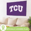 NCAA Texas Christian University Flag with Grommets, 3'x5' TCU Horned Frogs Outdoor College Flags & Banners for Garden Patio Indoor Wall Décor - 3 of 4