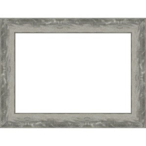 Amanti Art Waveline Silver Narrow Framed Dry Erase Magnetic Board - 1 of 4