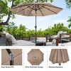 Pure Garden 10' Octagon Wind-Resistant Outdoor Patio Market Umbrella - 4 of 4