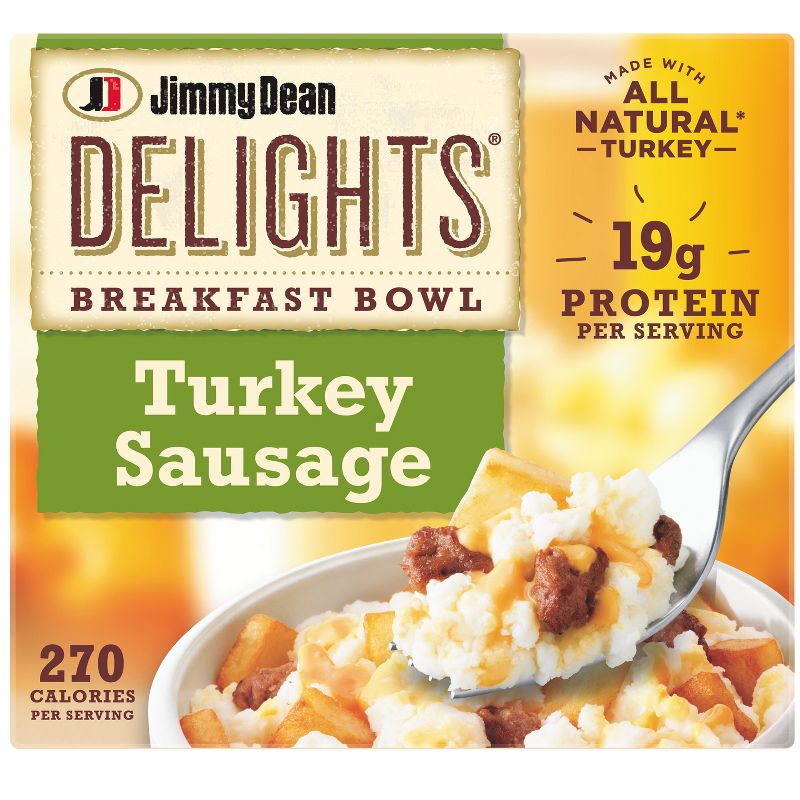 Jimmy Dean Delights Frozen Turkey Sausage Breakfast Bowl - 7oz, 1 of 12