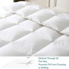 BPC 90 by 90 Inch Queen Sized Lightweight Modern All Season Down Comforter, Machine Washable and Dryable for Easy Care, White - 4 of 4