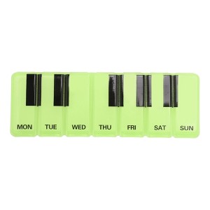 Unique Bargains 7 Grid Piano Keys Pill Case 1 Pc - 1 of 4