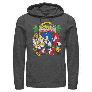 Mens Sonic the Hedgehog Classic Trio Pose Lightweight Hoodie - 1 of 4
