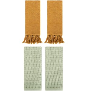 REGALWOVEN 4 Pcs Cotton Bathroom Hand Towels for Spa, Hotel - 1 of 4
