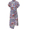 VENUS Womens Side Tie Midi Dress - 4 of 4