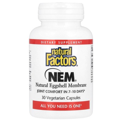 Natural Factors NEM®, Natural Eggshell Membrane, 30 Vegetarian Capsules