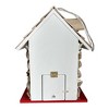 Home Bazaar 10" Fieldstone Guest Stone Cottage Bird House White - 4 of 4