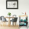 Origami Foldable Wheeled Portable Solid Wood Top Kitchen Island Bar Cart - 4 of 4
