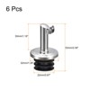 Unique Bargains Integrated Dust-proof Cap Stainless Steel Olive Oil Wine Bottle Pourers - 2 of 4