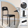 1pc Dining Chairs - Stackable Modern Chairs, Plastic Dining Chair with Metal Legs, Easy Assembly, Waterproof & Stain-Resistant, for Indoor & Outdoor - 4 of 4
