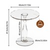 Artloge 18” Round Clear Acrylic Side Table for Small Spaces, Living Room Bedroom Acrylic Accent End Table Furniture, Next to Sofa - 4 of 4
