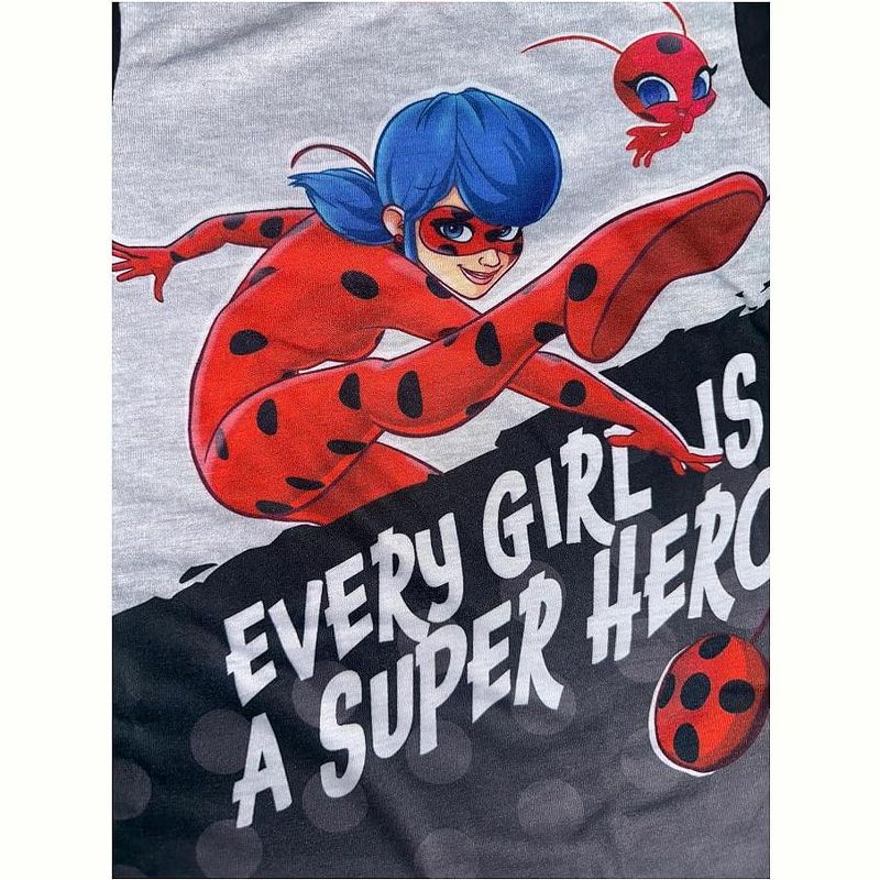Miraculous Lady Bug Girl's "Every Girl is a Super Hero" 3-Piece Pajama Set, 4 of 8