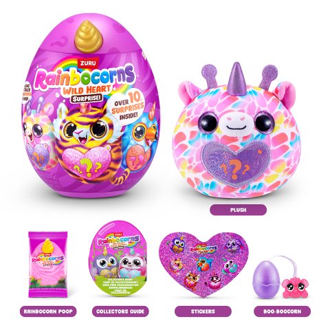 Детские мягкие игрушки Rainbocorns Wild Heart Surprise S1