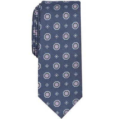 Tallia Mens Slim Medallion Self-tied Necktie