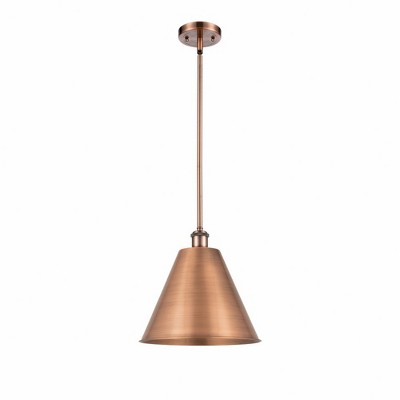 Ballston Cone - 1 Light Pendant In Industrial Style-12.75 Inches Tall and 12 Inches Wide