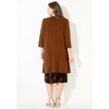 Catherines Women's Plus Size Soft Knit Jacket Dress - 3 of 4