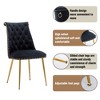 Clihome Velvet Dining Chairs Set of 2 - 4 of 4