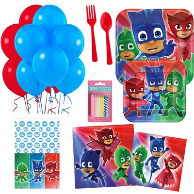 Birthday Express PJ Masks Party Kit - Serves 16 Guests
