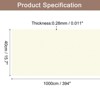 Unique Bargains Wallpaper, Peel and Stick Wallpaper Contact Paper Solid Color Vinyl Self-Adhesive Wall Paper Decorative Cream Yellow 394"x15.7" - 2 of 4