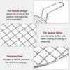 Unique Bargains Stainless Steel Grills Round Barbecue Mesh Outdoor Grill with Handle - 4 of 4