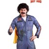 HalloweenCostumes.com One Size Fits Most  Men  Rod Kimble Hot Rod Wig and Mustache Costume Accessory, Black - 2 of 3