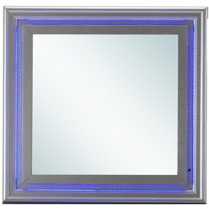 Passion Furniture Lorana 38 in. x 38 in. Modern Square Framed Dresser Mirror - 1 of 4