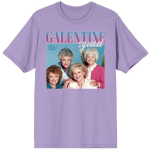 Golden Girls Galentine's Squad Juniors' Purple Rose Graphic Tee - 1 of 1