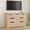 7 Drawer Dresser for Bedroom, Natural Modern Double Dresser Organizer with Embedded Handles Design - 4 of 4