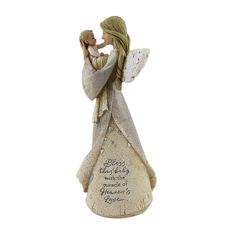 Figurine 8.0 Inch Baby Blessing Angel Mother Child Newborn Blessing Figurines, 1 of 4