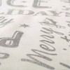 Design Imports  Christmas Silver Holiday Collage Printed Metallic Table Runner, Silver, 14X72" - 3 of 4