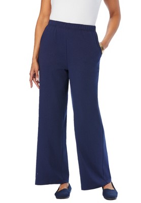 Jessica London Women's Plus Size Soft Ease Wide Leg Pant