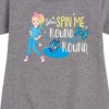 JoJo Siwa You Spin Me Round And Round Graphic Short Sleeve Fleece Dress - Heather Grey - 3T - 2 of 3
