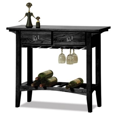 Favorite Finds Mission Wine Table Wood/Slate Finish - Leick Home