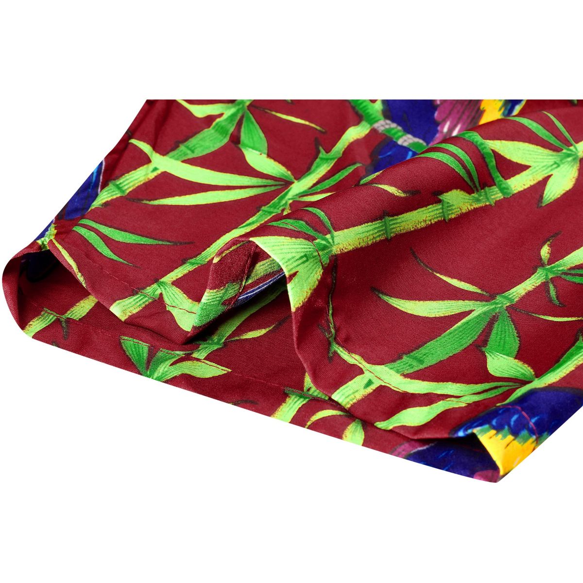 LA LEELA Mens Hawaiian Shirts Short Sleeve Button Down Shirt Men's Tropical Shirts Casual Holiday Summer Party Caribbean Shirts Funny 7XL Red,Tree - thumbnail 5