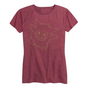Women's - Pokémon - Gengar Big Face Short Sleeve Graphic T-Shirt - 1 of 4