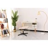 VYNXARIA Cross Legged Office Chair - Stylish Armless Swivel Chair with Adjustable Height - 3 of 4