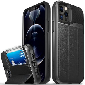 Vena vCommute for Apple iPhone 12 Pro and iPhone 12 Wallet Case, Leather Flip Cover with Card Slot and Kickstand - 1 of 4