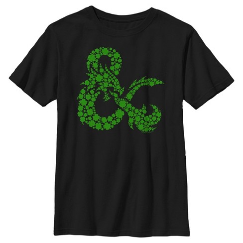 Boy's Dungeons & Dragons St. Patrick's Day Four-Leaf Clover Logo T-Shirt - image 1 of 4