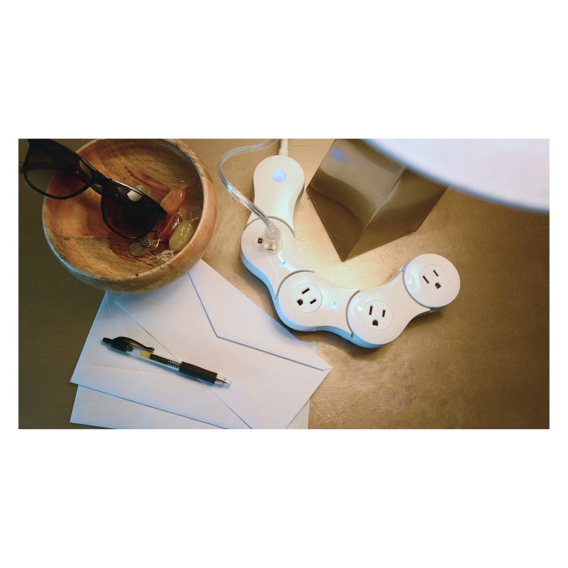 Quirky Pivot Power Surge Protector Smart White, 4 of 6