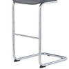 PAGED Bucket Bar Stools Set of 4, Modern Counter Height Bar Chair with Low Back and Metal Footrest for Bar, Kitchen, Dining Room - 4 of 4