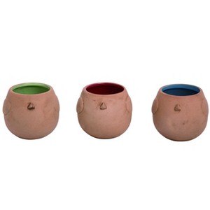 Transpac Terracotta Bird Shape Planter Pots Set of 3 - 1 of 1