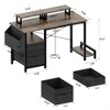 XINGHANZHENXUAN Multifunctional Computer Desk, Adjustable Home Office Gaming Table - 2 of 4