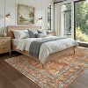 Washable Area Rug, Pastel Oriental Low-Pile Carpet, Stain-Resistant & Non-Slip Runner for Living Room Bedroom Kitchen Hallway Laundry - 2 of 4