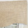 RLF Home 100% Cotton Gingham Regal With Poly/Cotton Ivory lining Rod Pocket Valance 50" x 15" Tan - 3 of 4