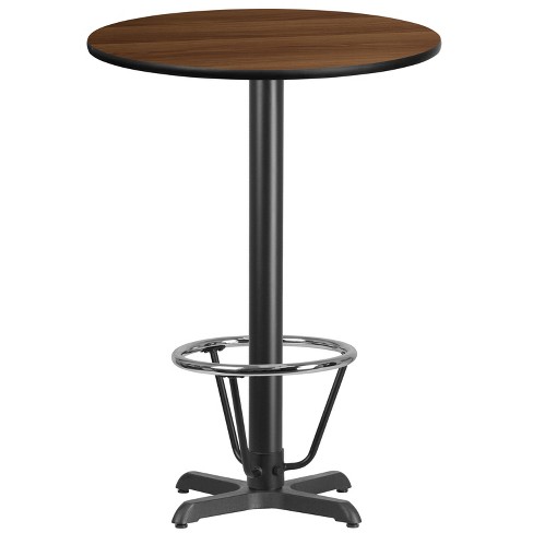 Emma and Oliver 30" Round Laminate Bar Table with 22"x22" Foot Ring Base - image 1 of 1