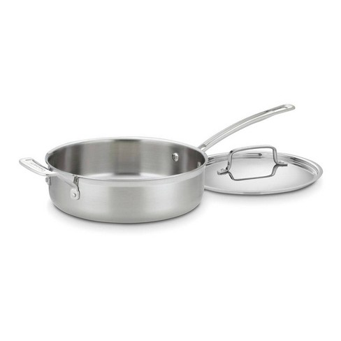 Tramontina Gourmet Stainless Steel Tri-Ply Clad 12 Fry Pan with Helper Handle